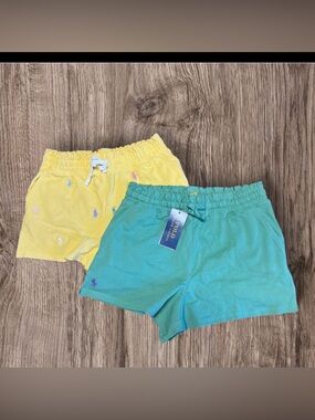 Bundle of 2 pairs of Polo Ralph Lauren Girls Shorts SZ L (12-14)